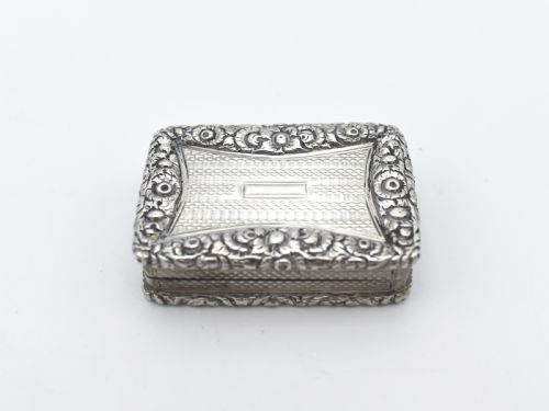 Antique George III Sterling Silver Vinaigrette 1826