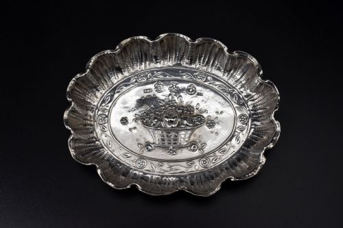 Edward VII Sterling Silver Pin Dish Dutch Import 1910