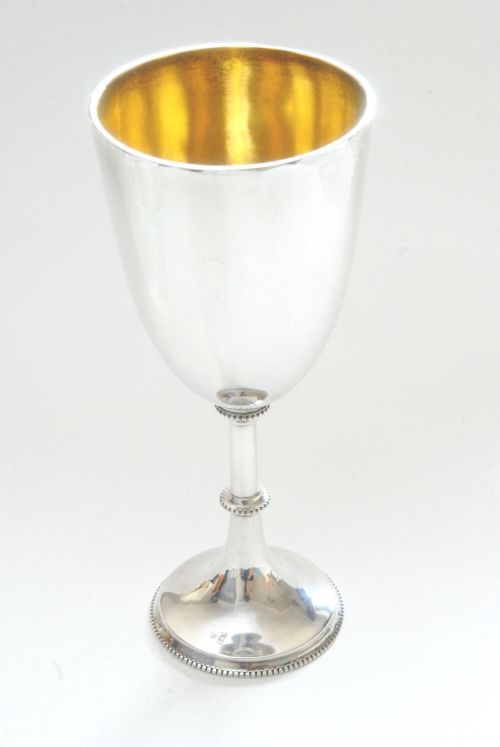fig 1. Victorian Solid Silver Goblet 1887