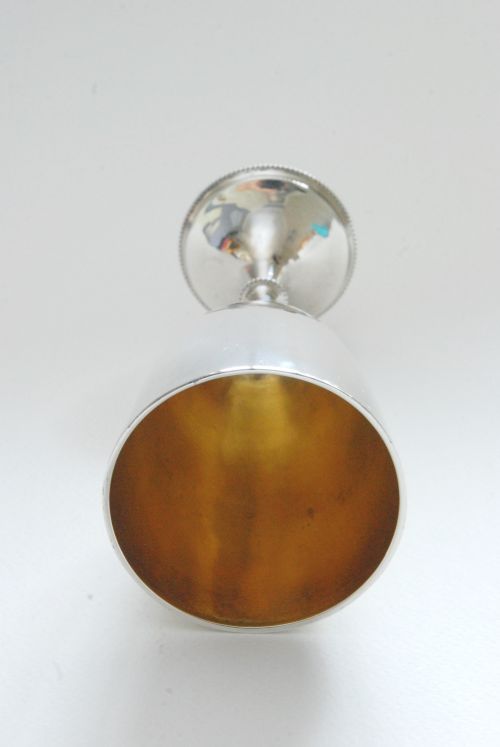 fig 2. Victorian Solid Silver Goblet 1887
