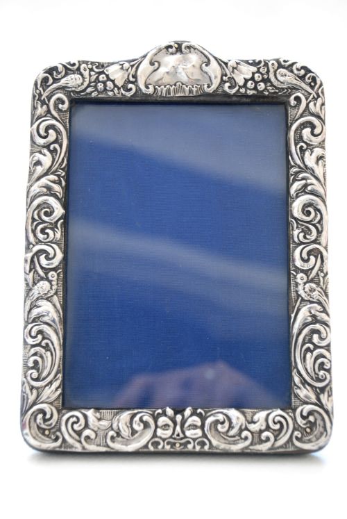 fig 1. Silver Mounted Edwardian Photo Frame 1902