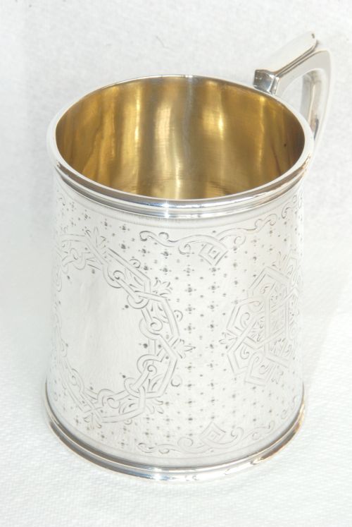 Victorian Silver Tankard or Christening Mug 1870