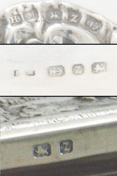 fig 5. Victorian Silver Trinket Box and Ring Tray Set 1899