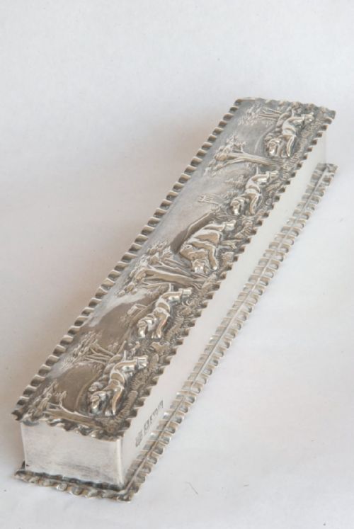 Edwardian Solid Silver Trinket / Table Snuff Box