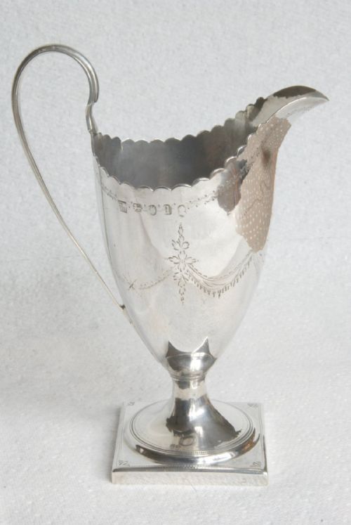 fig 1. Silver Helmet Jug - 1791 by George Smith (II) & Thomas Hayter