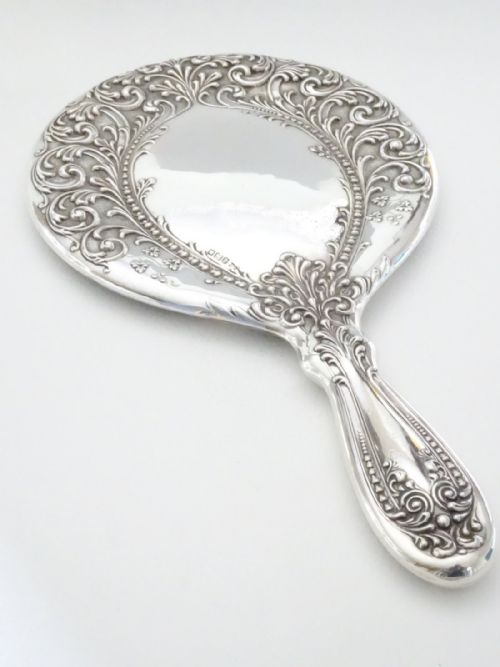 fig 1. Art Nouveau Silver Hand Mirror 1908