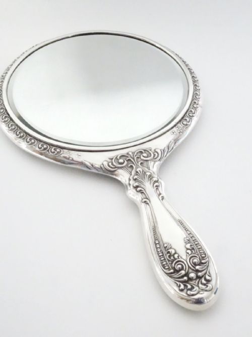 fig 3. Art Nouveau Silver Hand Mirror 1908