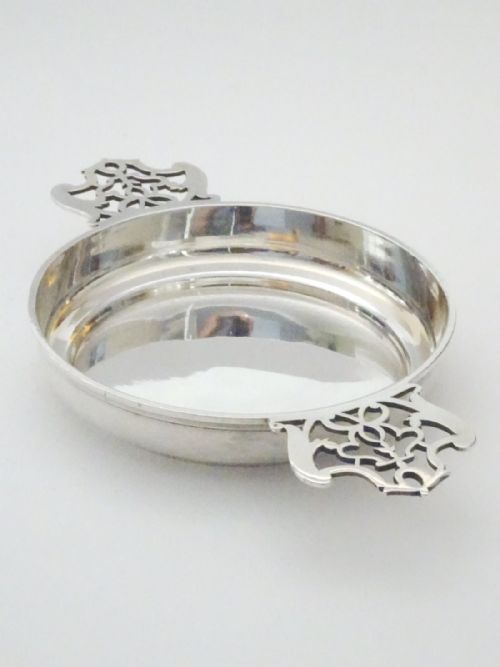 fig 1. Large Scottish Silver Quaich - Hamilton & Inches 1903