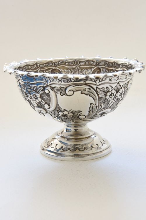 Victorian Silver Pedestal Bowl 1901