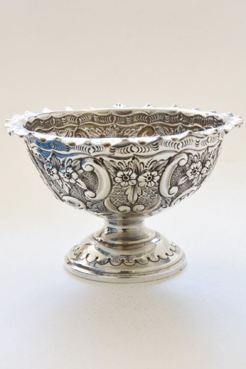 fig 1. Victorian Silver Pedestal Bowl 1901