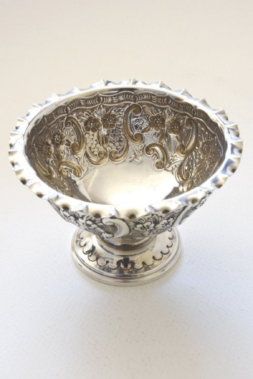 fig 3. Victorian Silver Pedestal Bowl 1901