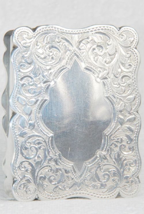 fig 1. Victorian Solid Silver Snuff Box 1899