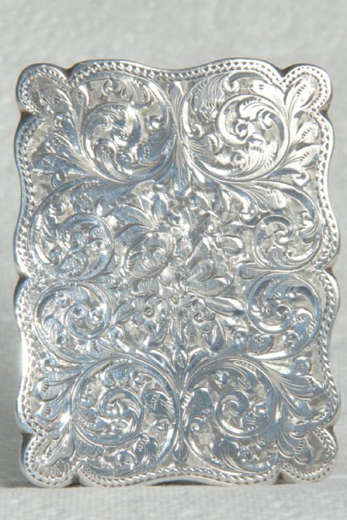 fig 2. Victorian Solid Silver Snuff Box 1899