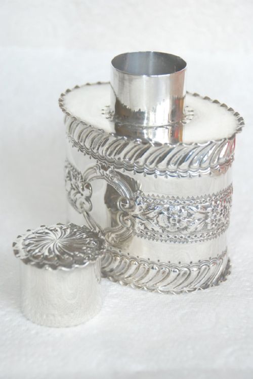 fig 3. Victorian Solid Silver Tea Caddy 1895
