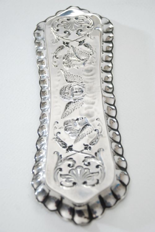 fig 2. Edwardian Solid Silver Pen Tray by Henry Matthews 1902