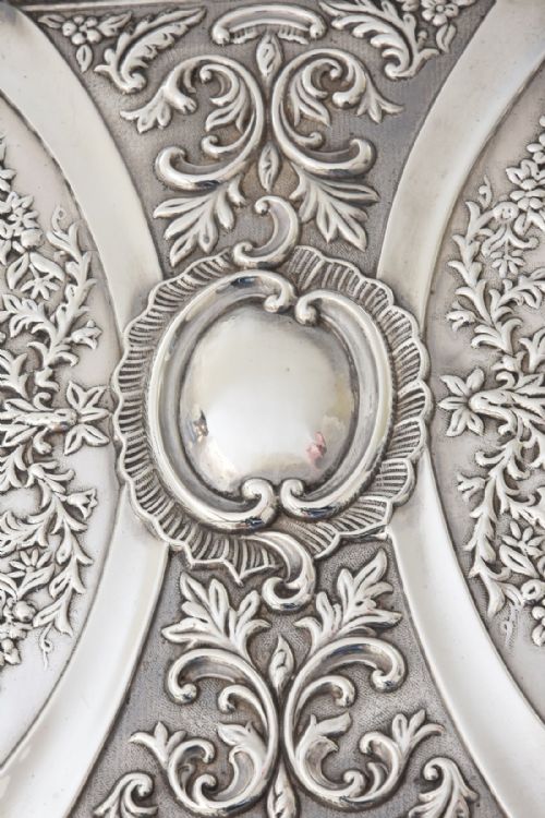 fig 3. Solid Silver Victorian Dressing Table Tray 1899