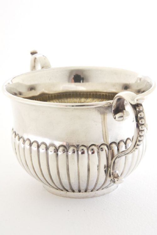 fig 1. Large Victorian Silver Porringer 1893