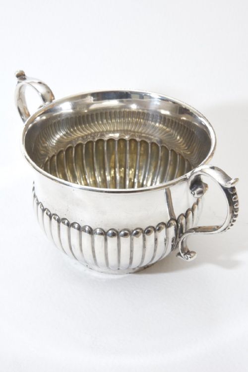 fig 3. Large Victorian Silver Porringer 1893