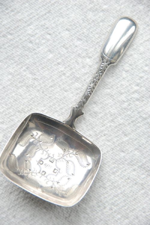 Georgian Silver Caddy Spoon - Joseph Willmore 1829
