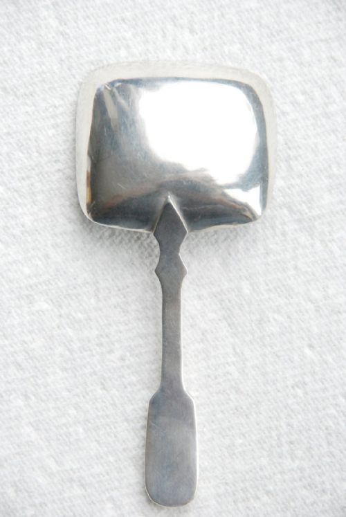 fig 2. Georgian Silver Caddy Spoon - Joseph Willmore 1829