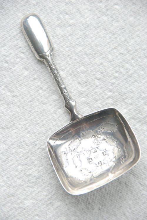 fig 3. Georgian Silver Caddy Spoon - Joseph Willmore 1829