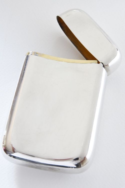 fig 1. Solid Silver Victorian Cigar Case 1893