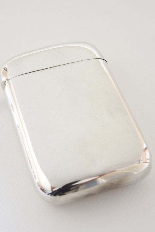 fig 2. Solid Silver Victorian Cigar Case 1893