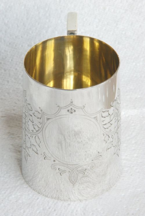 fig 2. Victorian Scottish Silver Christening Tankard 1889
