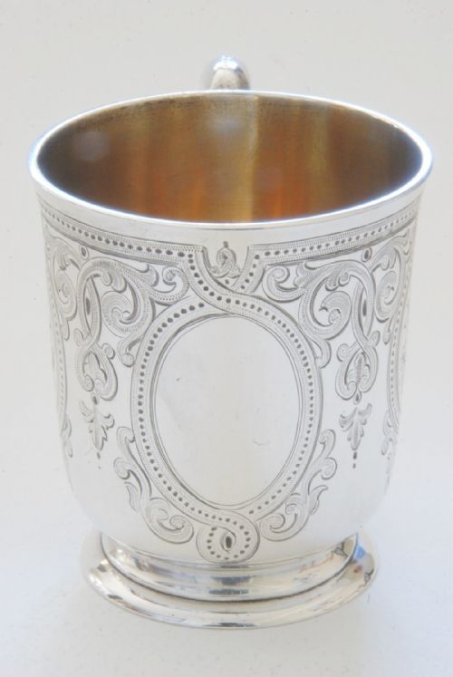 fig 2. Victorian Silver Christening Tankard 1861