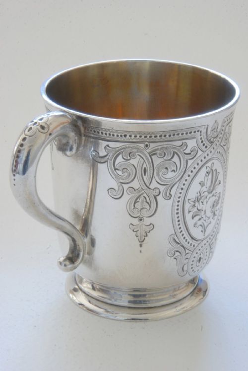 fig 3. Victorian Silver Christening Tankard 1861