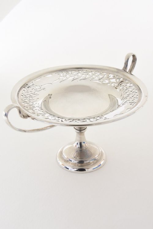 fig 1. Edwardian Solid SILVER TAZZA 1905