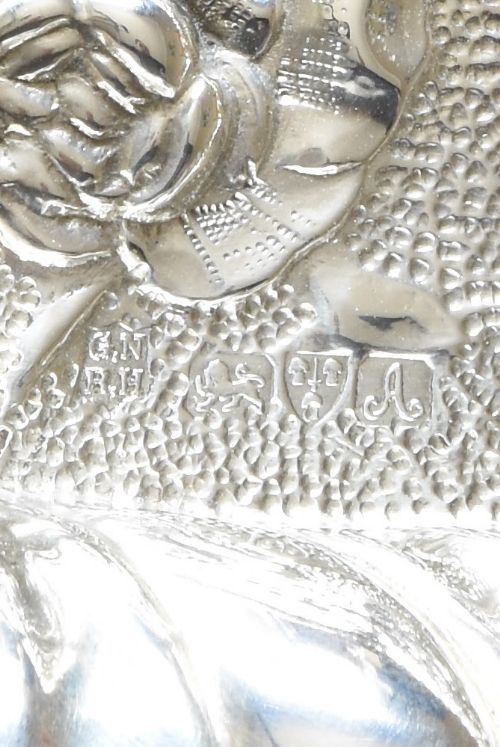 fig 2. Solid Silver Dressing Table Tray by Nathan & Hayes 1901