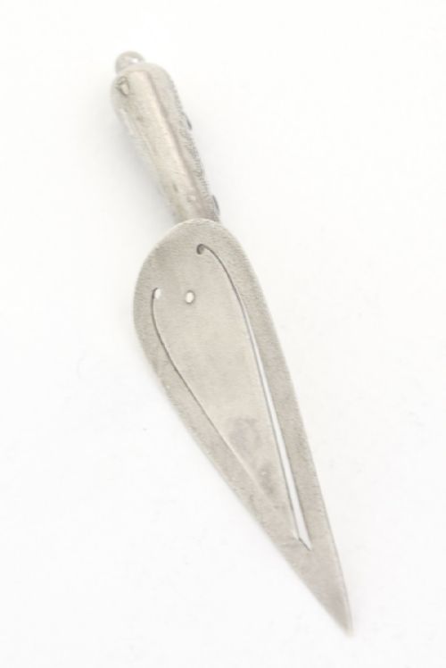 fig 4. Solid Silver Trowel Bookmark 1894