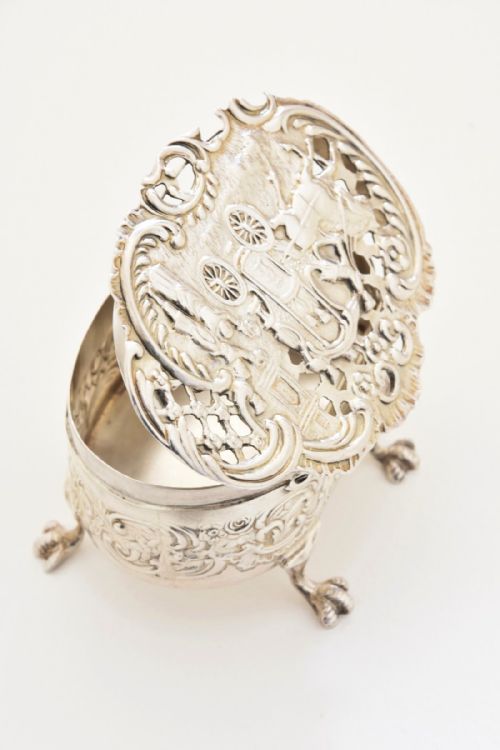 fig 4. Rare Edwardian Silver Potpourri Box by William Comyns 1904