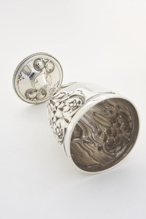 fig 3. Solid Silver Art Nouveau Goblet 1901