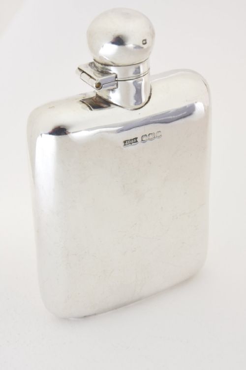 Solid Silver Hip Flask 1923 - James Dixon & Sons