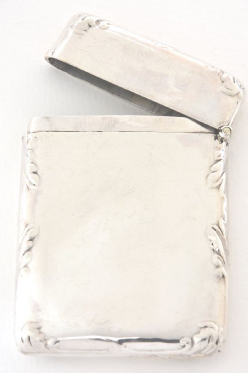 fig 3. Rare Silver Art Deco Card Case 1914