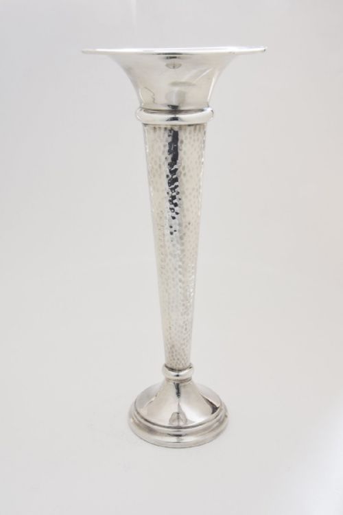 fig 3. Large Edwardian Silver Trumpet Vase 1906