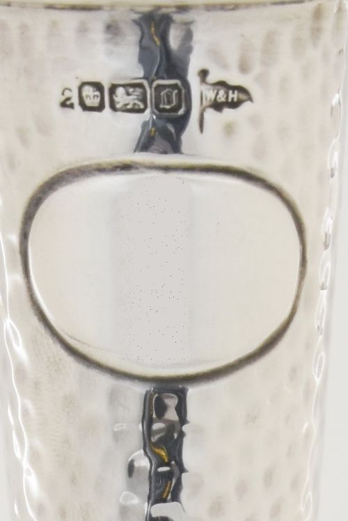 fig 4. Large Edwardian Silver Trumpet Vase 1906