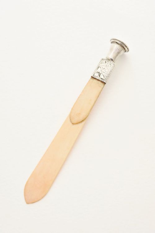 Rare Silver Mounted Bookmark 1912