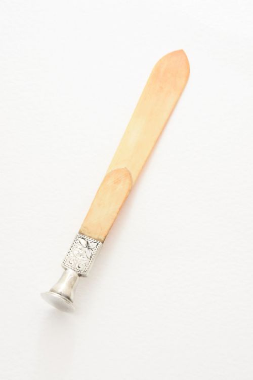 fig 2. Rare Silver Mounted Bookmark 1912