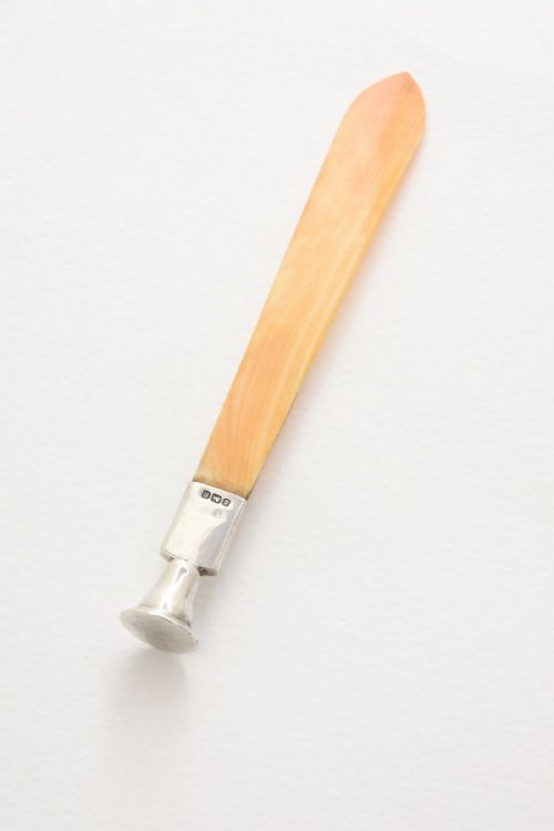 fig 3. Rare Silver Mounted Bookmark 1912