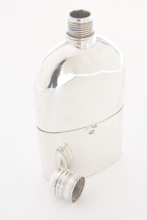 fig 2. Superb Mid-Victorian Silver Hip Flask 1864