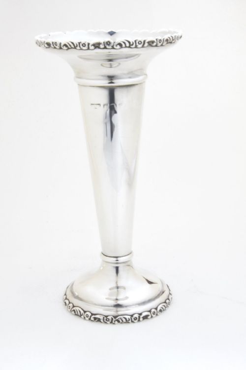 fig 1. Art Nouveau Silver Trumpet Vase 1908
