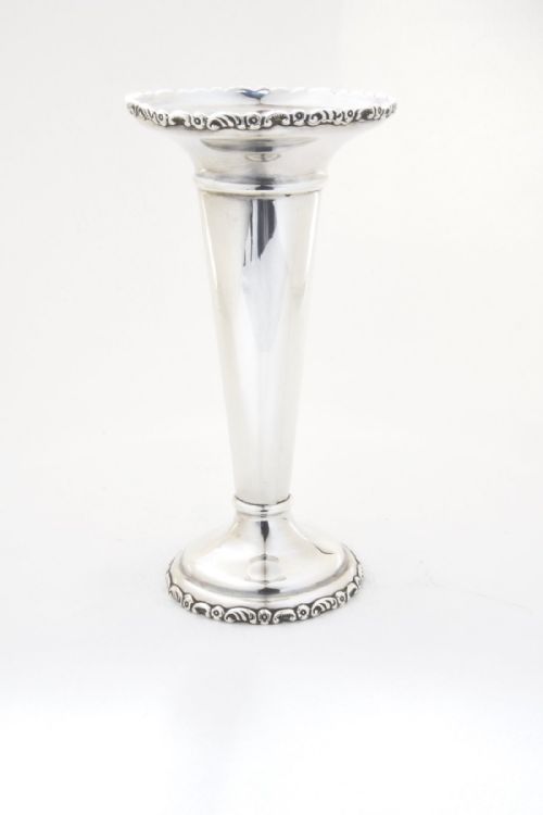 fig 3. Art Nouveau Silver Trumpet Vase 1908