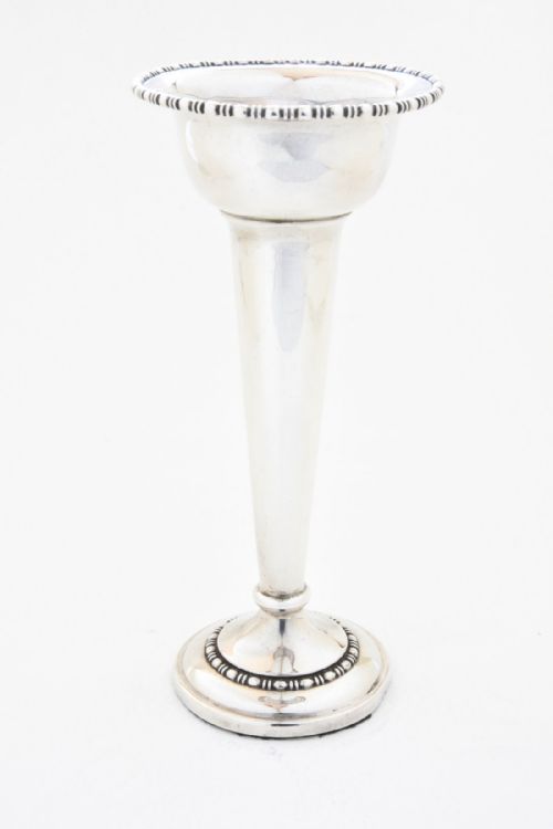 fig 1. Solid Silver Stem Vase 1910