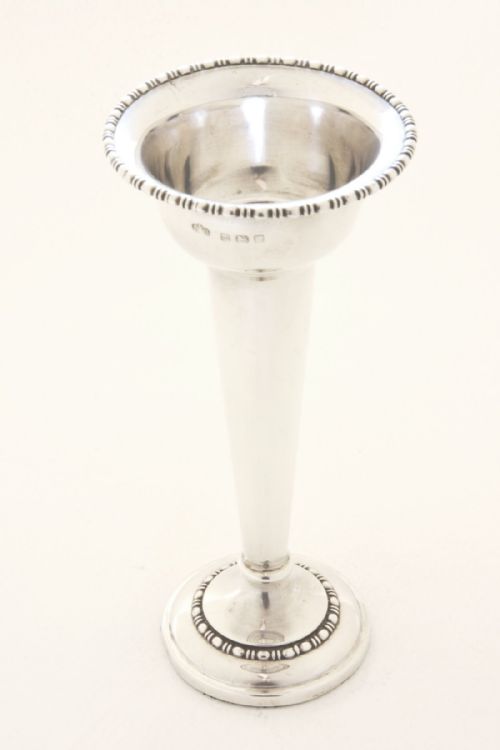 fig 2. Solid Silver Stem Vase 1910