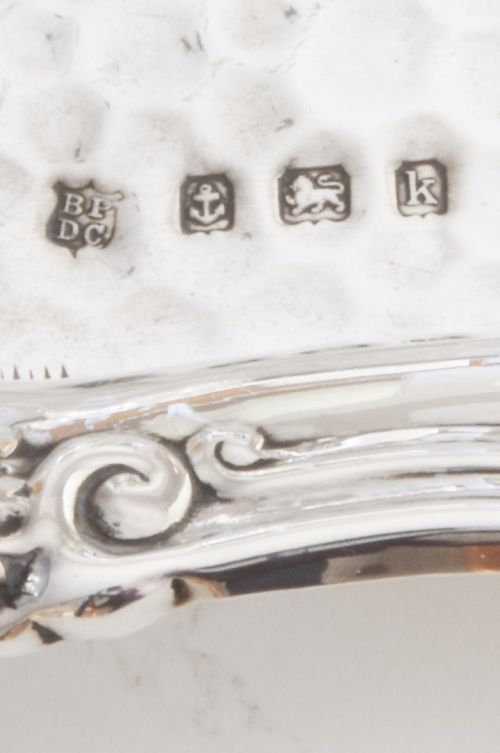 fig 3. Solid Silver Hammered Finish Tray 1909