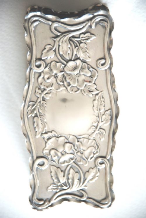 fig 3. Art Nouveau Solid Silver Trinket Box - Chester 1902