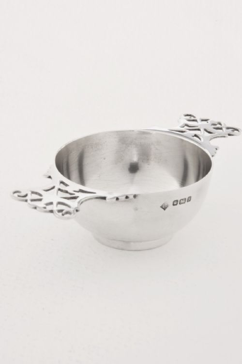 Solid Silver Edwardian Quaich 1910
